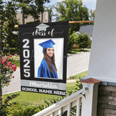 Lofaris Custom Photo Graduation Garden Flag for Celebration